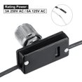 thumbnail image 5 of Uxcell 3A 250V 6A 125V Rotary Style Low-High-Off Switch Black 2 Pack, 5 of 5