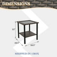 thumbnail image 4 of EAGLE PEAK Ocean Vista Patio Outdoor Coffee Table Variated Brown Wicker End Table, Indoor & Outdoor, Brown, 4 of 9