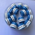 thumbnail image 1 of 60PCS (Orange)Tennis Racket Grip Anti-skid Sweat Badminton Grips Racquet Viscous Overgrip Film Sweatband W blue, 1 of 6