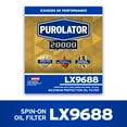 thumbnail image 3 of Purolator LX9688 Purolator 20K Oil Filter with 20,000 Mile Protection for Select Ford, Honda, Hyundai, Kia, and more, 3 of 9