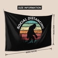 thumbnail image 5 of XMXT Wall Tapestry, Social Alienation Sasquatch Print Wall Decor Tapestry for Bedroom, 60 x 40 inches Black, 5 of 9