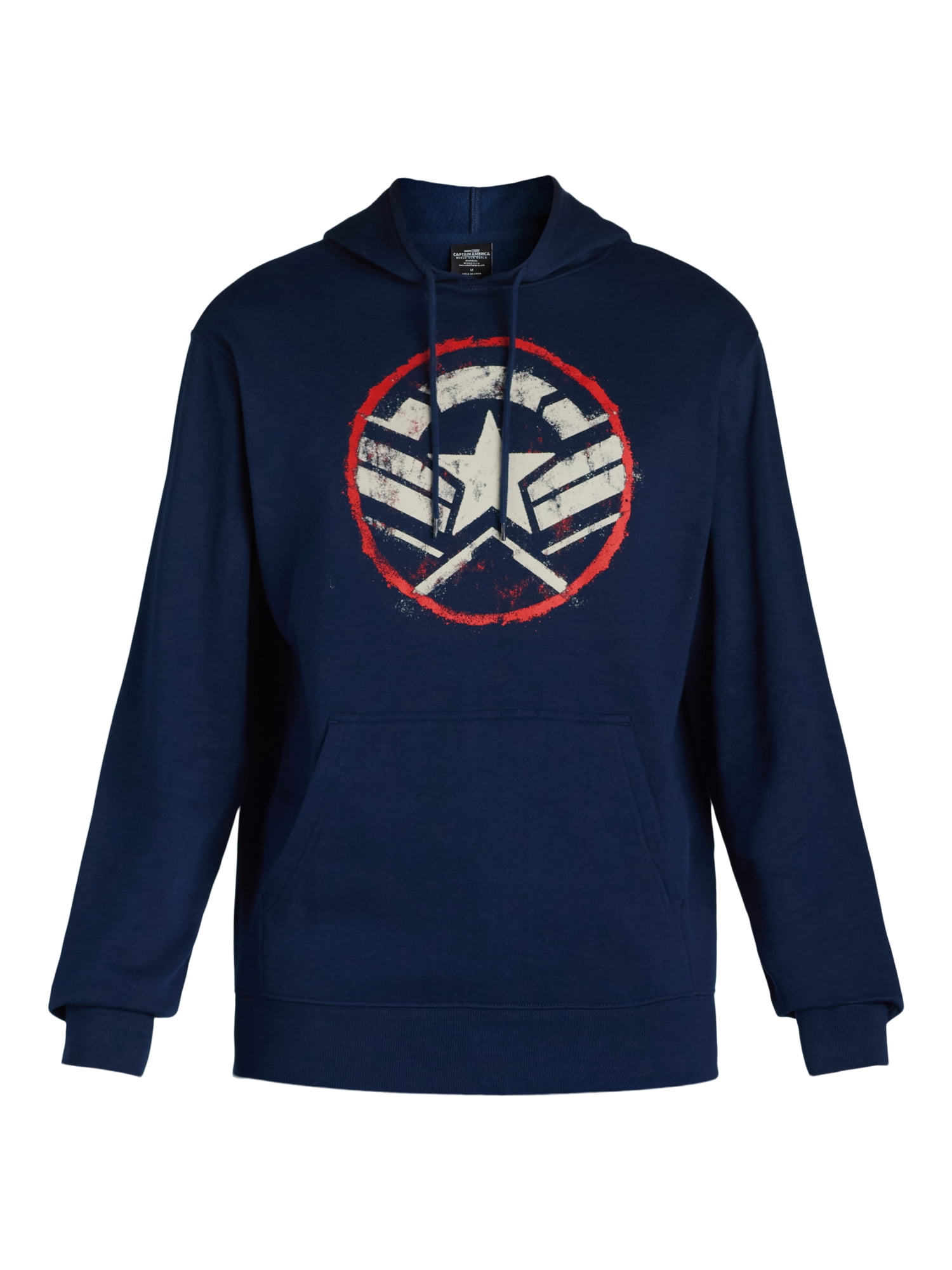 Marvel Captain America Men's & Big Men's Shield Graphic Hoodie Movie 2025, Sizes XS - 3XL