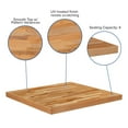 thumbnail image 3 of Flash Furniture Mayfair 30" Square Butcher Block Style Table Top, 3 of 10