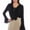 Black, variant on Scully RW619-BLK-S Western Shirt Womens Long Sleeve Range-Wear Ruffle, Black - Small