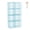 Blue-8 Cube, variant on 6 Cube Silver Gray Metal Grid Modular Storage Bookcase