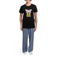 thumbnail image 4 of CafePress - Lucky Cat Pajamas - Women's Short Sleeve Print T-Shirt and Pants Dark Cotton Pajama Set, 4 of 7
