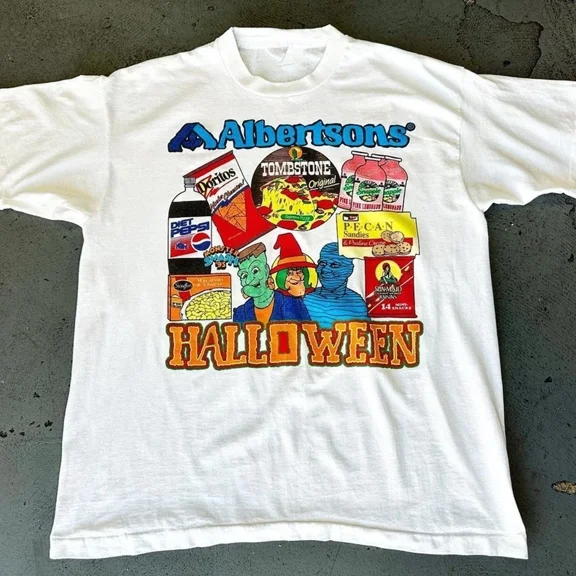 90s Alberts0ns X Halloween Graphic Tee Unisex Short Sleeve Shirt S-5XL