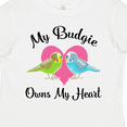 thumbnail image 4 of Inktastic Budgie Parakeet Budgerigar Pet Girls Toddler T-Shirt, 4 of 5