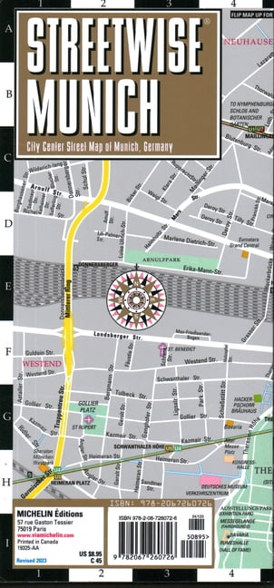 Streetwise Munich Map Laminated - 2cd1ed42 42f0 4b65 B71e 