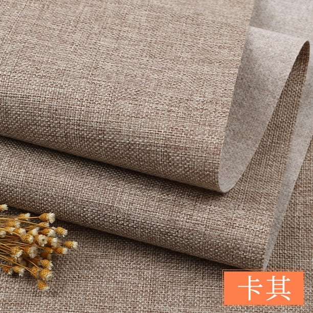 Xiao Hua Tela Caqui de Algodón y Lino -1 Pieza, 39.37 X 59.06 Pulgadas, Usada para Pintar y Coser Manualidades, Bolsos DIY, Delantales, Cortinas, Manteles, Fundas de Almohada