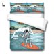 thumbnail image 2 of Dibujos animados Duvet Cover Skateboard Pattern Patrón de Hogares Acolchado Cubierta Caja Caja de múltiples Tamaño Conjunto de colchas para jóvenes adultos L 3 piezas Scienceny HA011559-11, 2 of 7