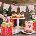 thumbnail image 7 of 9.8"x 6.3" Plastic Candy Gift Favor Bags,TGY 60 pack Party Favor Bags,Strawberry Goodie Gift Bag with Handles,Party Gift Bag for Kids Birthday Wedding Baby Shower Spring Summer Party, 7 of 7