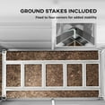 thumbnail image 6 of Outsunny 4.6' x 9' Metal Outdoor Storage Shed, Garden Utility Tool House with Double Lockable Doors for Backyard, Patio, Lawn, Garage, Dark Gray, 6 of 9