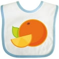 thumbnail image 3 of Inktastic Orange Fruit Boys or Girls Baby Bib, 3 of 4