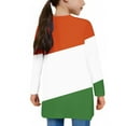 thumbnail image 5 of UQJfacai Girls Cardigan Color Block Long Sleeve Open Front Causal Outerwear Overcoats Kids Cute Knit Sweater Top with Pockets, 5 of 8