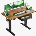 thumbnail image 2 of Marsail Bureau Debout avec Rangement, 48 Pouces, Brun Rustique, 2 of 4
