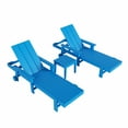 thumbnail image 2 of WestinTrends Shoreside Poly Reclining Chaise Lounge With Side Table for Outdoor, Patio, Garden, Pacific Blue, 2 of 10