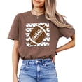 thumbnail image 6 of Football Polka Dot Shirt Women Teen Girls Game Day Football Tee, Seafoam Shirt, S, 6 of 8