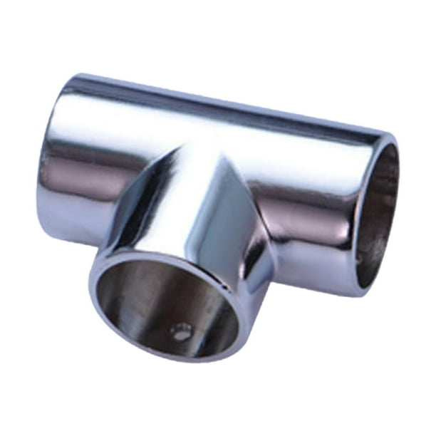 Conector de esquina de tubo redondo de aleación de aluminio de 25 mm para perchero de exhibición de ropa 3 vías