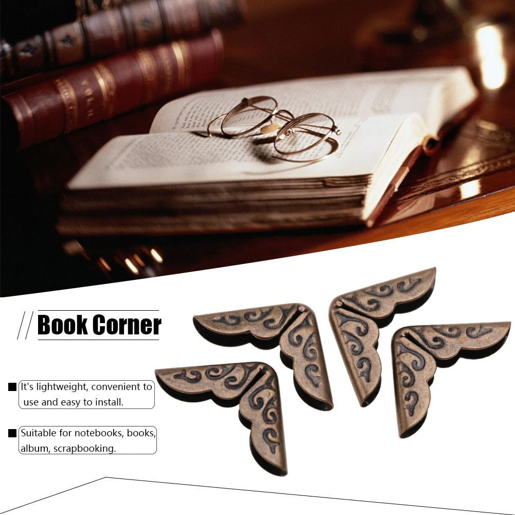 OTVIAP 50pcs Book Corner Protectors for Scrapebooking Vintage Photo