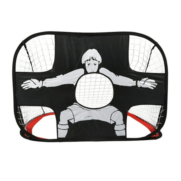 Fznkrag Kids Pop Up Foldable Soccer Goal, Nylon, 120x80x80 cm