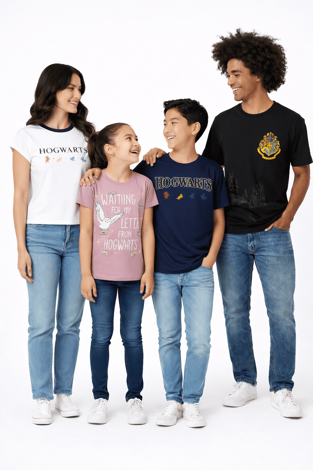 Harry Potter, Women's & Young Women's Graphic Short Sleeve Baby Tee, Hogwarts Mascots, Sizes XXS-2XL