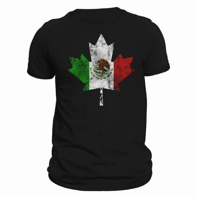 T-Shirt Feuille d'Érable Canadienne Mexicaine - comme sur l'Image - 4TG