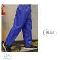 thumbnail image 2 of Tisuna Boys Girls Pants Solid Color Elastic Waist Straight Leg Trousers Waterproof Loose Autumn Winter Kids Rain Pants Blue Size 9-10 Years, 2 of 6
