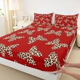 thumbnail image 3 of Feelyou Kid Butterfly Full Size Sheets, Leopard Cheetah Print Bed Sheets, 4 Pieces, 3 of 7