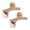 Khaki, variant on Hair Claw Plush Decor Strong Grip Back Head Hair Clip Women Large Shower Hair Clamp Hair Styling Tool