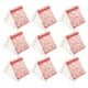 thumbnail image 4 of 50 bolsas de gasa transparentes navideñas con forma de copo de nieve, para joyería, con cordón, para regalo, suministros para fiestas, bodas, cumpleaños (rojo y blanco), 4 of 5