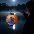 thumbnail image 6 of Cififendec Halloween Paper Lanterns, Light Up Hanging Themed Paper Lantern Props for Night Party Decor and Porch Hanging Ornament, 9.84"×7.87", 6 of 7