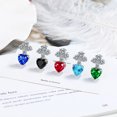 thumbnail image 2 of Pendientes de plata de ley 925 con circonita 5A de corazón brillante de alta calidad para mujer, joyería de moda, regalos para fiesta de compromiso y boda, 2 of 2