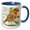 Blue/White, variant on 3drose, Christmas Robin Winter Watercolor, 15oz Mug