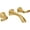 Brushed Gold, variant on Moen Voss Oil Rubbed Bronze Two-Handle Wall Mount Bathroom Faucet