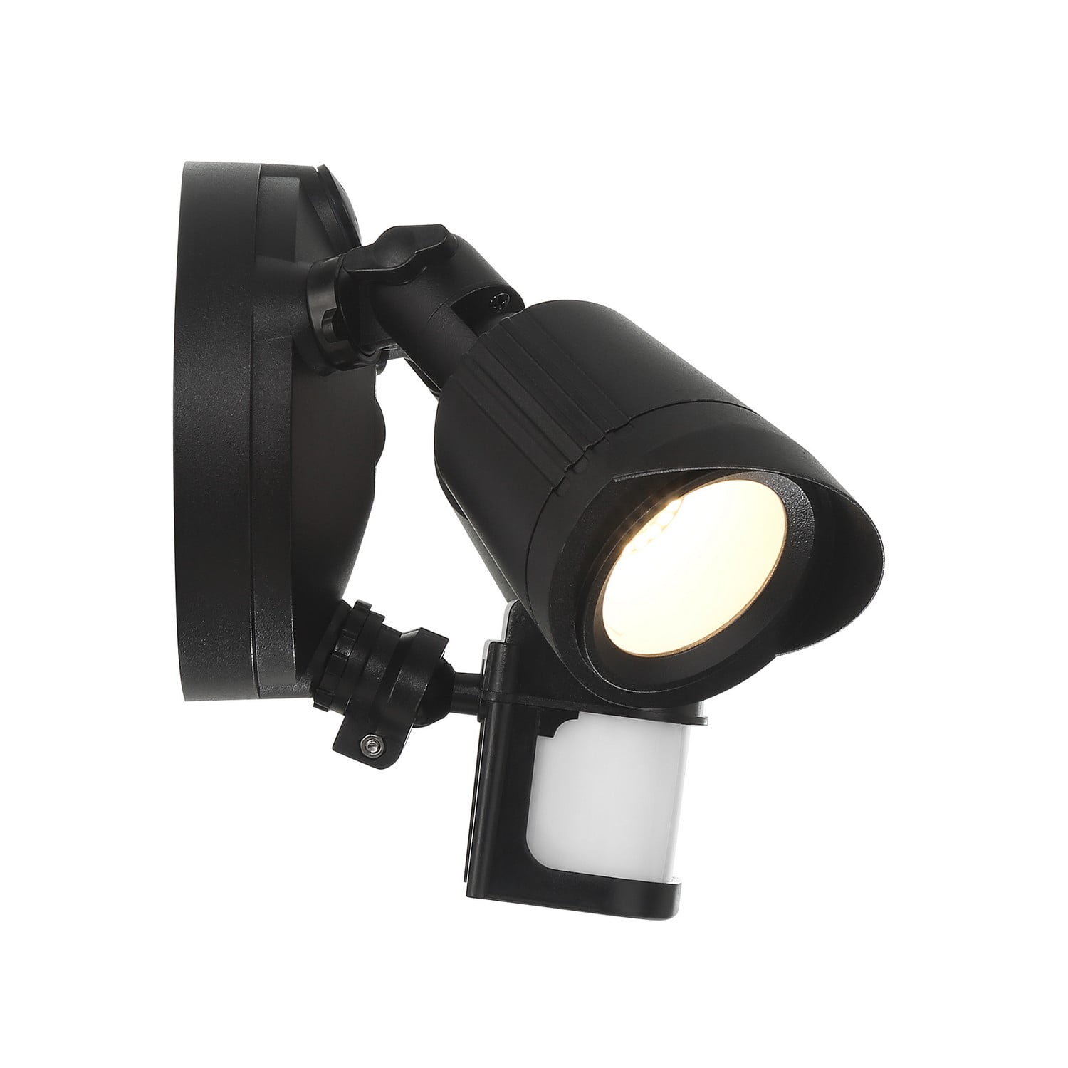 LED Motion Sensored Double Flood Light in Black
