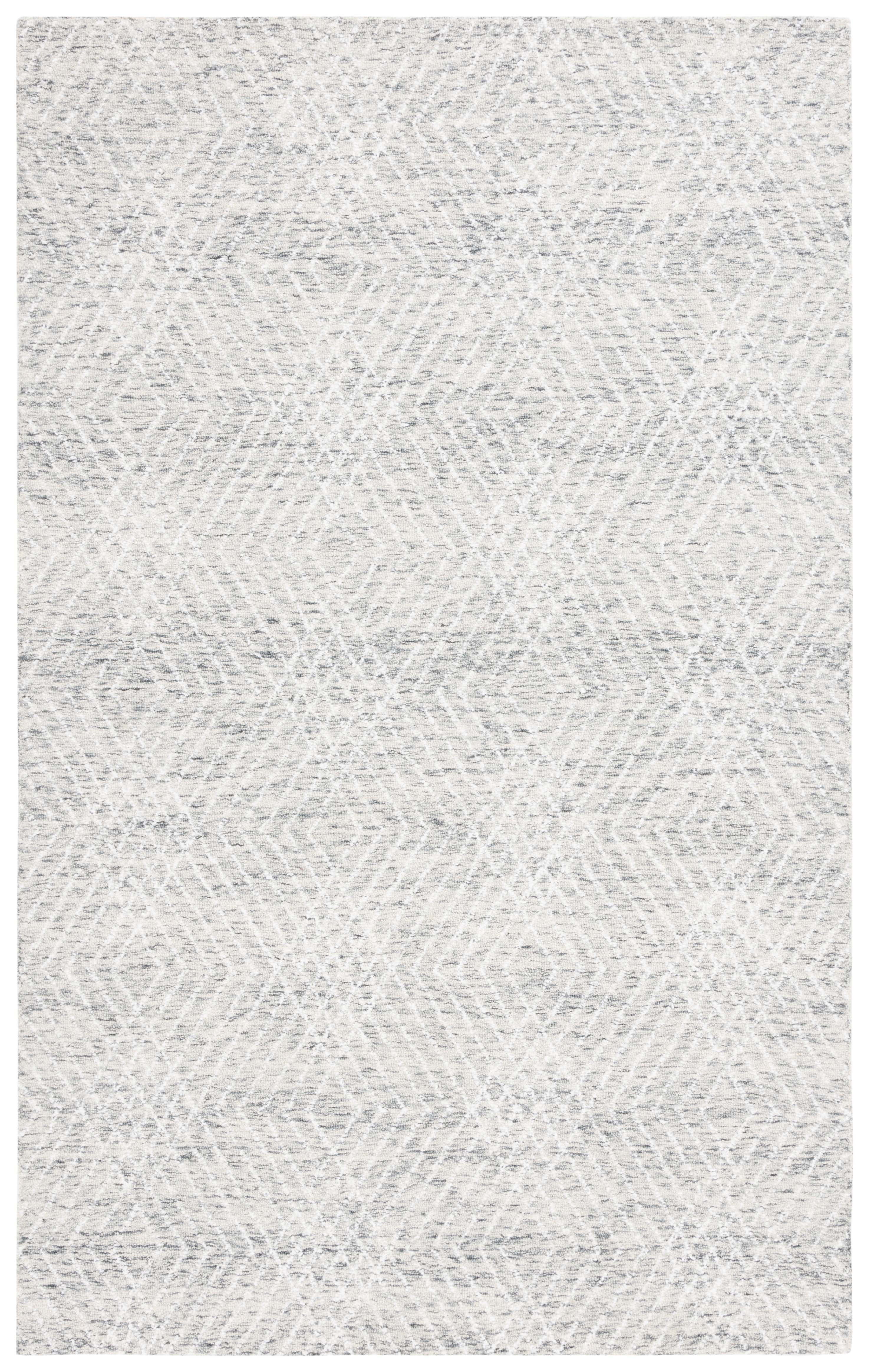 SAFAVIEH Abstract Dania Diamond Area Rug, Gray/Ivory, 4' x 6'