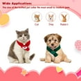 thumbnail image 6 of Christmas Knitted Scarf, Red Green Knit Scarves, Neck Warmer Bandana Xmas Holiday Winter Pet Puppy Dog Cat Costume, 6 of 6
