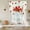 Green, variant on Red Tulip Flowers Balloon Curtains for Windows, Bedroom Curtains 54 Inch Length, Spring Floral Vintage Drum Rustic Tie Up Curtains Panels Thermal Insulated Bathroom Curtains Window 42"x54"