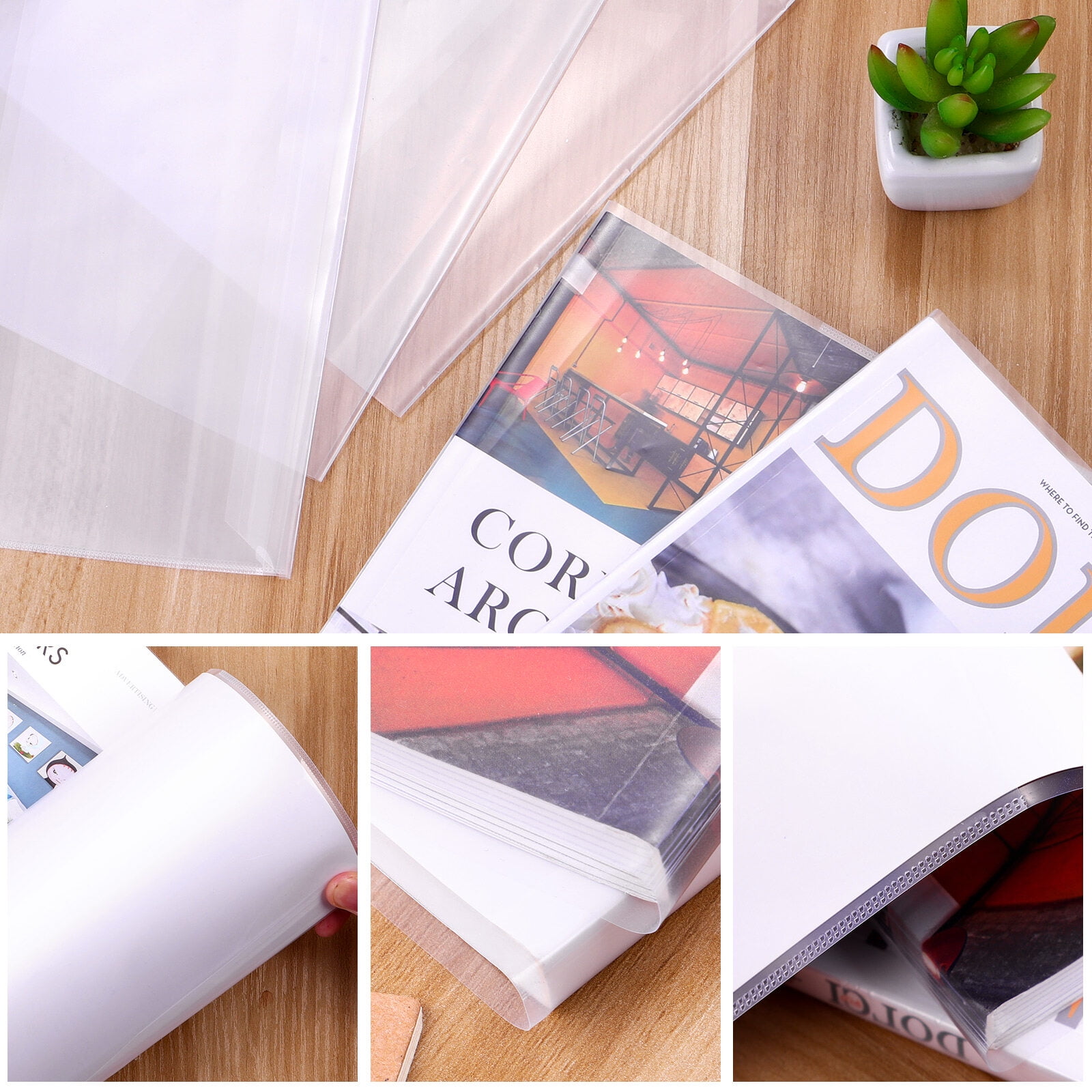Book Cover Covers Clear Plastic Transparent Textbook Books