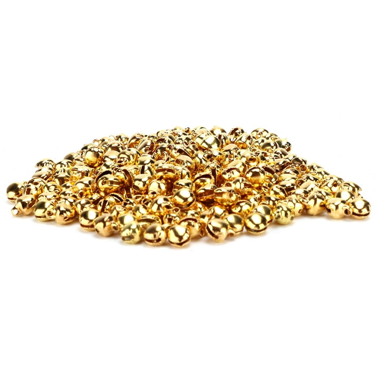 uxcell Jingle Bells, 1/4 100pcs Small Craft Bells for DIY Holiday  Decoration, Musical Party, Home, Festival, Wedding, Gold Tone
