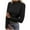 Black, variant on Long Sleeve Tops for Women Mock Neck Slim Fitted Ribbed Knit Basic Shirts Base Layer Tee Going Out Clothes