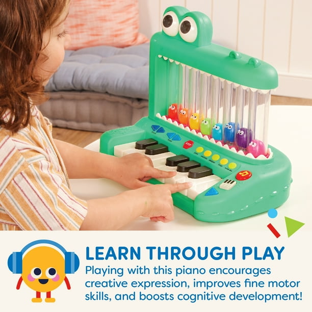 Battat Croco Pop Piano Toy Keyboard for Preschool Classroom