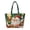 Cartoon Santa Gingerbread, variant on Pzuqiu Vintage Christmas Stocking Quilted Tote Bag, Multiple Compartments Large Capacity Shoulder Handbag for Holiday Shopping, Travel, Grocery, Daily Use & Reusable