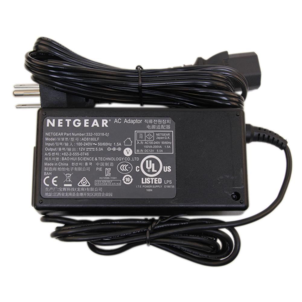 Adapter For Netgear R8000 Nighthawk X6 AC3200 Tri-Band WiFi Router Power Cord 