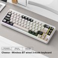 thumbnail image 2 of Teclado juego inalámbrico oficina Tri-Mode BT5.0/2.4GHz/USB-C para la computadora portátil PC, 2 of 9