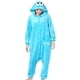 thumbnail image 4 of Pijama de una pieza para mujer, bonito mono azul Kigurumi de dibujos animados de monstruo de las galletas, suelto, fiesta en casa de Navidad, rojo, para niños, 4 of 4