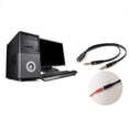 thumbnail image 4 of 3.5mm Stereo Female to 2 Male Headset Mic Y Splitter Adapter Audio Cable for PC, 4 of 8