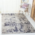 thumbnail image 2 of SAFAVIEH Madison Flowers Vintage Abstract Area Rug, Beige/Purple, 6' x 9', 2 of 8
