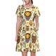 thumbnail image 1 of Balery Cute Owls Vestidos sueltos de manga corta para mujer, vestidos de verano 2025, vestidos casuales de corte A con vuelo., 1 of 6